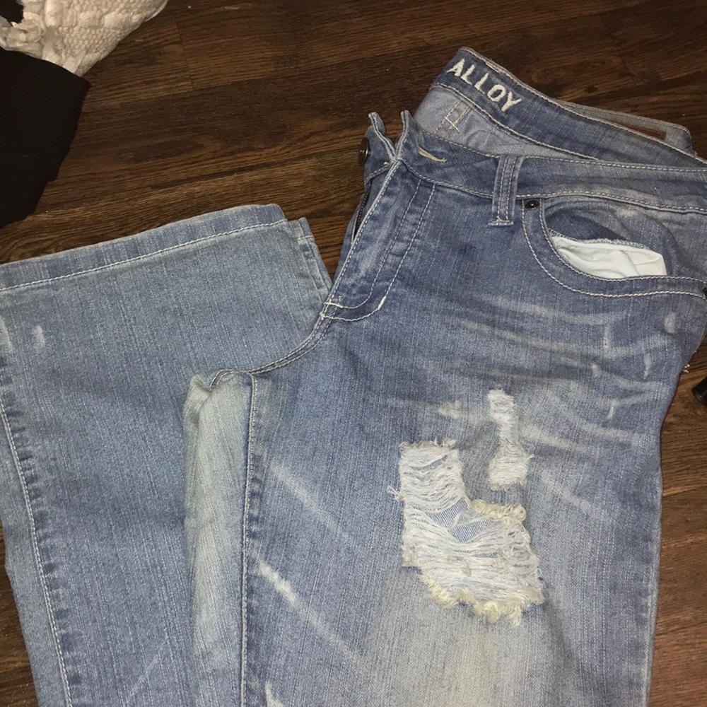 Baggy light washes jeans